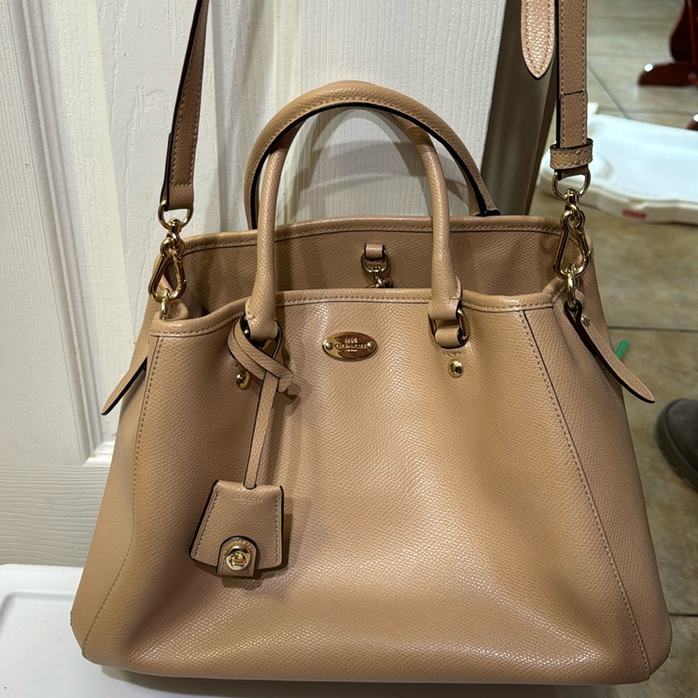 Coach authentic cross-grain leather bag
